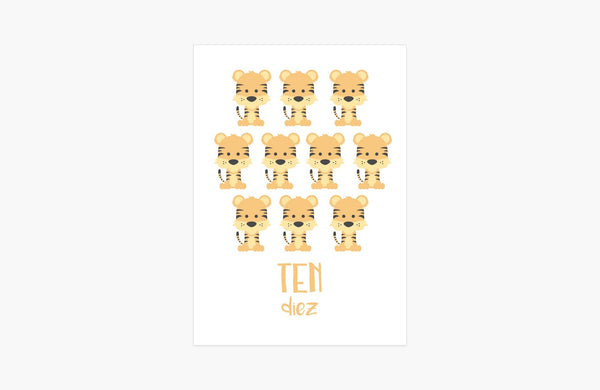 Counting Flashcards Animals