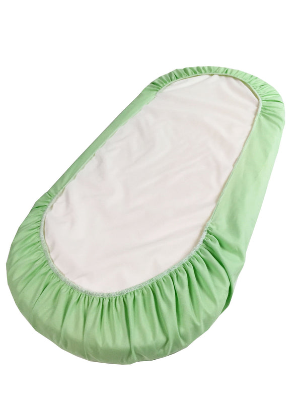 Mint Green Cotton - Custom Fitted Sheet - Organic Cotton for Baby Crib