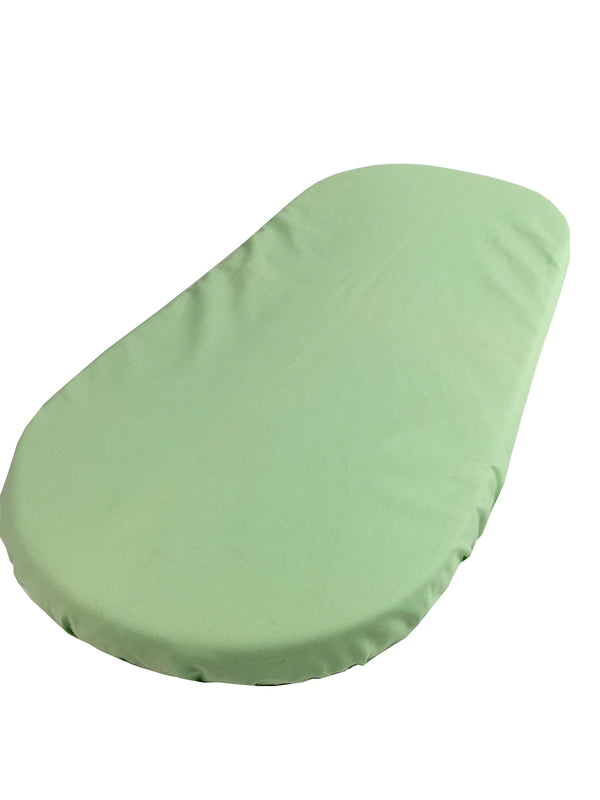Mint Green Cotton - Custom Fitted Sheet - Organic Cotton for Baby Crib