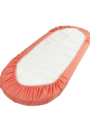 Coral Cotton - Custom Made Fitted Sheet - Organic Cotton for Baby Crib