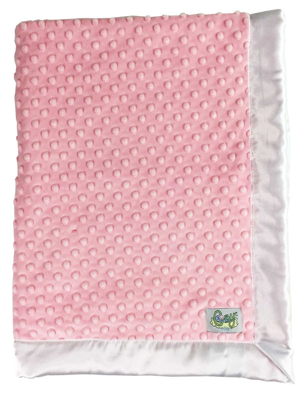 Minky Dot Baby Blanket - Choose Color and Size - Lovey, Stroller, Crib