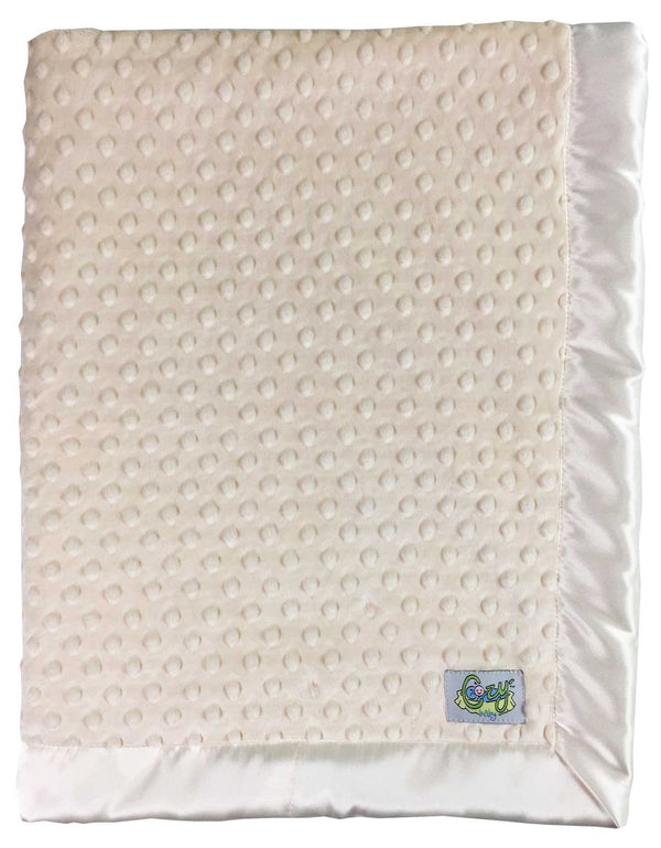 Minky Dot Baby Blanket - Choose Color and Size - Lovey, Stroller, Crib