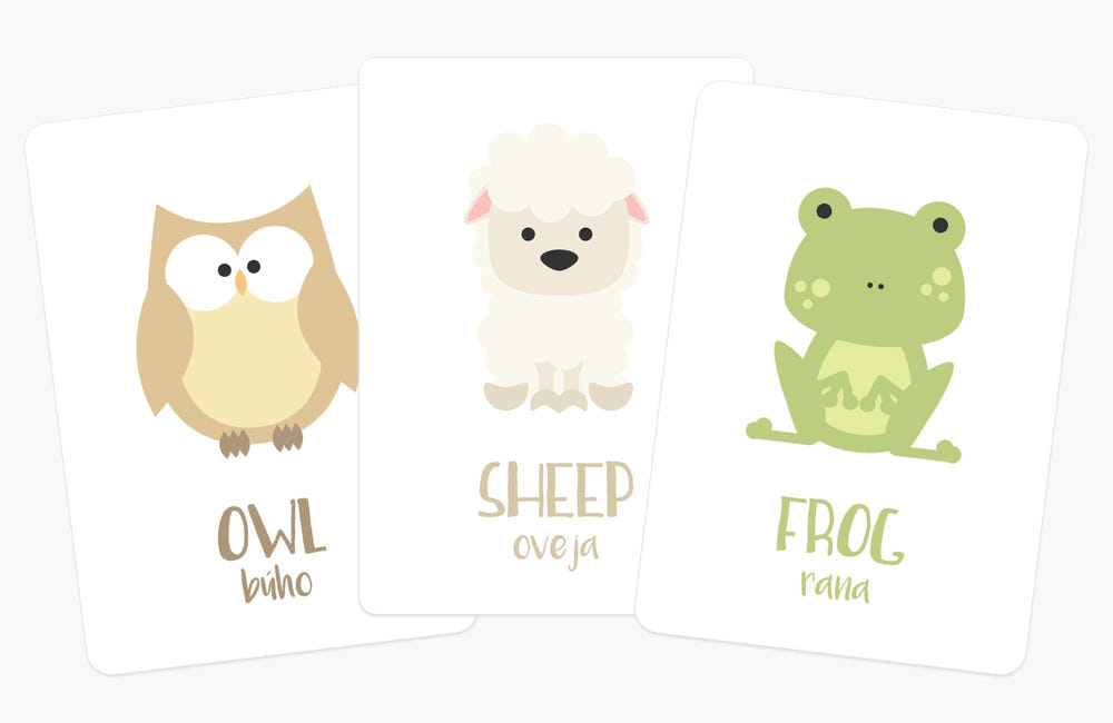 Colorful farm animal flashcards for early learning and sensory play, perfect for babies and toddlers.