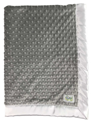 Minky Dot Baby Blanket - Choose Color and Size - Lovey, Stroller, Crib