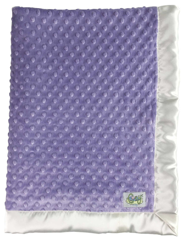 Minky Dot Baby Blanket - Choose Color and Size - Lovey, Stroller, Crib