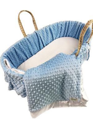 Minky Dot Bedding Set for Moses Basket - does not include basket - Custom Made
