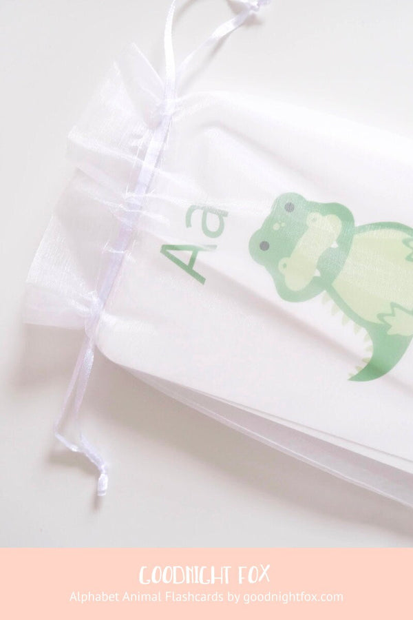 Animal Alphabet Flashcards – A to Z Learning Cards for Toddlers and Preschoolers