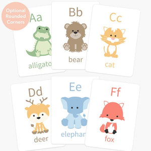 Colorful alphabet flashcards for babies, perfect for learning and creative play.