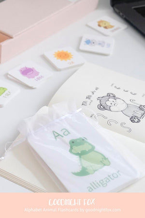 Colorful alphabet flashcards for babies, promoting early learning and creativity through fun puzzles and activities.