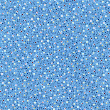 Modern Blue Dot Cotton - Custom Made Fitted Sheet