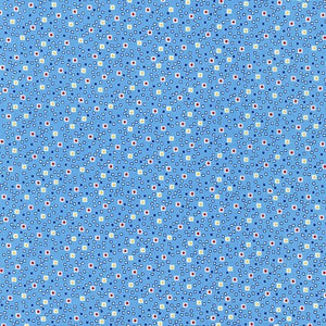 Modern Blue Dot Cotton - Custom Made Fitted Sheet - Organic Cotton for Baby Crib