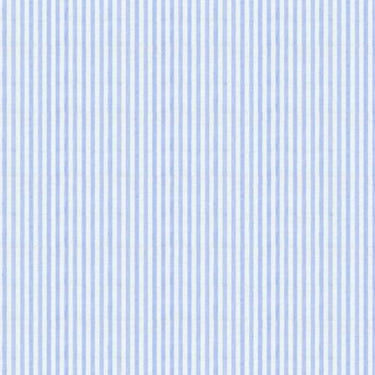 Blue Seersucker Stripe in Cotton - Custom Made Fitted Sheet