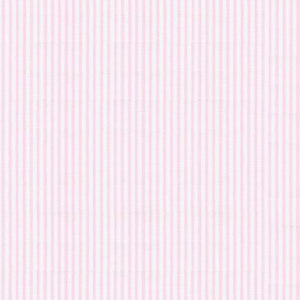Pink Seersucker Stripe in Cotton - Custom Made Fitted Sheet for Baby Crib