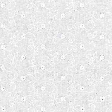 White Eyelet Cotton - Custom Made Fitted Sheet