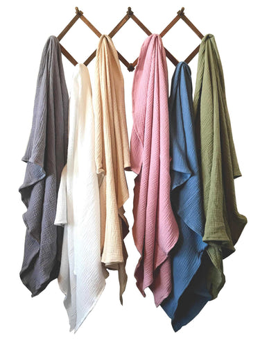 Swaddle Blanket Organic Cotton Double Gauze - MOOGCO Baby