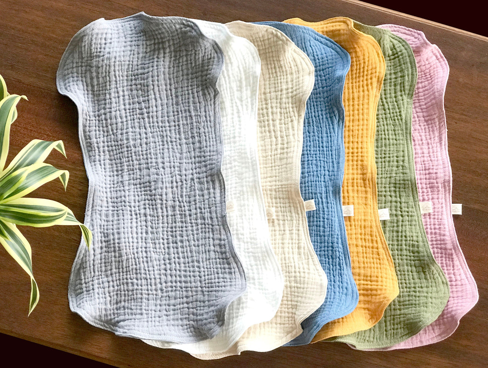 Burp Cloth - 1 Piece - Organic Cotton Double Gauze - MOOGCO Baby