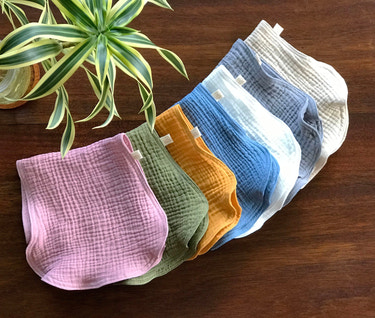 Burp Cloth - 1 Piece - Organic Cotton Double Gauze - MOOGCO Baby