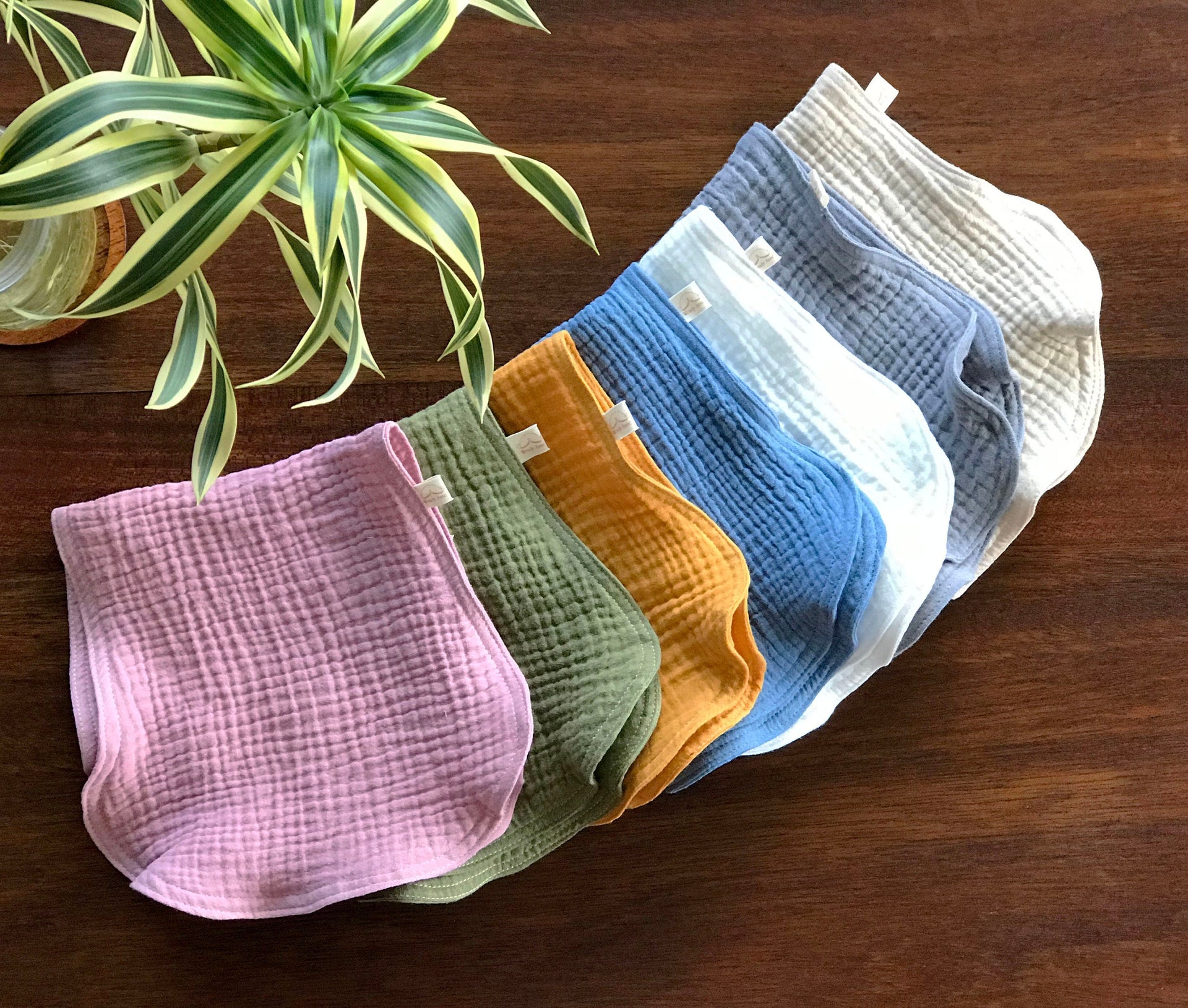 Burp Cloth 1 Piece Organic Cotton Double Gauze