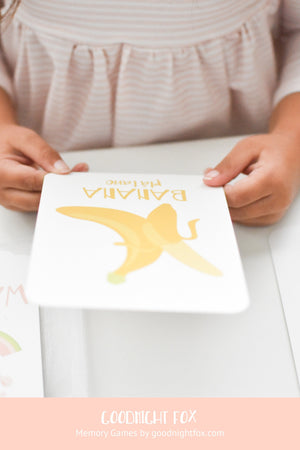 Colorful fruit flashcards for babies, enhancing early learning and sensory play.