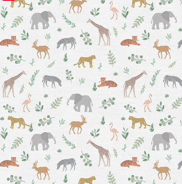 Baby Animals in Cotton - Custom Made Fitted Sheet