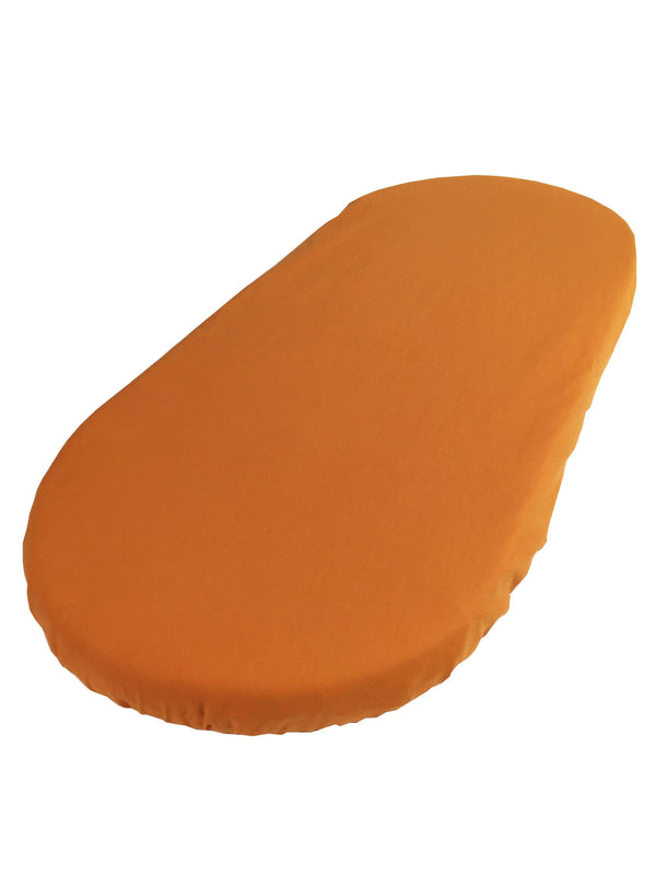 Rustic Orange Cotton - Custom Made Fitted Sheet - Organic Cotton for Baby Crib