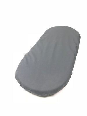 Dark Gray Cotton - Custom Made Fitted Sheet - Organic Cotton for Baby Crib