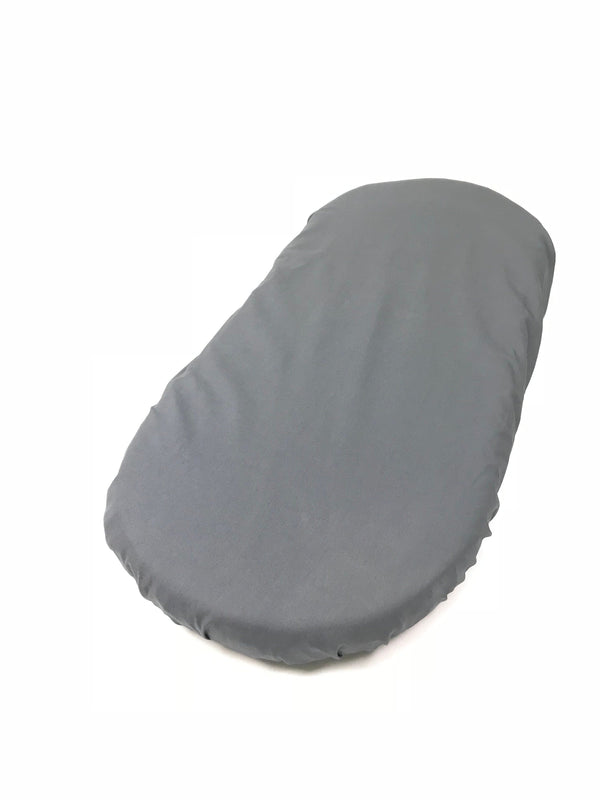 Dark Gray Cotton - Custom Made Fitted Sheet - Organic Cotton for Baby Crib