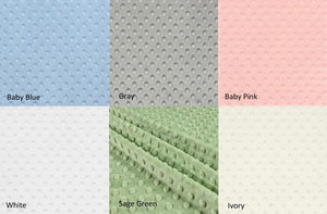 Changing Pad Cover in Minky Dot Fabric - Custom Size