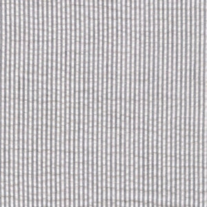 Gray Seersucker Stripe in Cotton - Custom Made Fitted Sheet