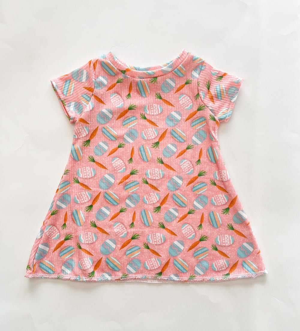 Easter Egg Baby Dress - Cute pastel dress for infants, perfect for spring celebrations and festive occasions.