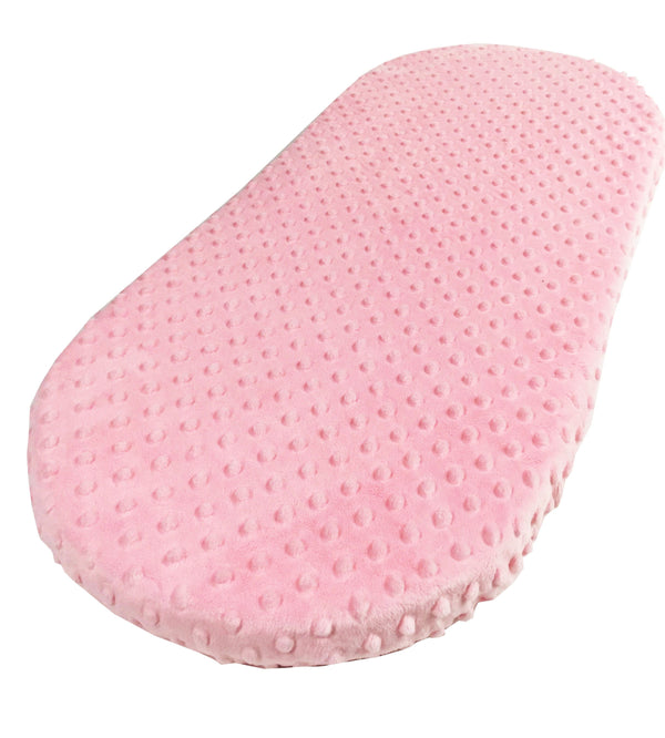 Wendy Anne Pink Minky Dot Fitted Sheet Custom Sizes