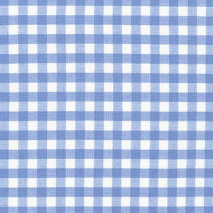 Blue and White Cotton Gingham - Custom Made Fitted Sheet