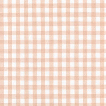 Wendy Anne Light Peach Cotton Gingham Custom Fitted Sheet