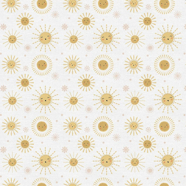 Happy Suns in Cotton - Custom Made Fitted Sheet