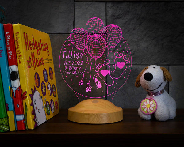 Gift for Babyboy or Girl, Newborn Gift with Name Date and Birth Details by Drn Gift Store