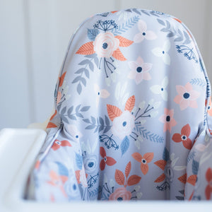 Gray Floral IKEA Antilop Cushion Cover