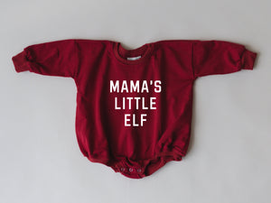 Mama's Little Elf Sweatshirt Romper
