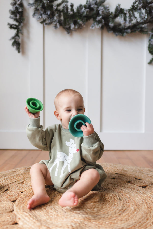 Rudolph Sweatshirt Romper
