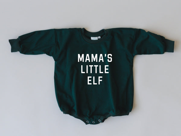 Mama's Little Elf Sweatshirt Romper