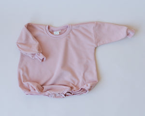 Distressed Heart Sweatshirt Romper in various colors, shown at angle 10, perfect for stylish baby outfits.