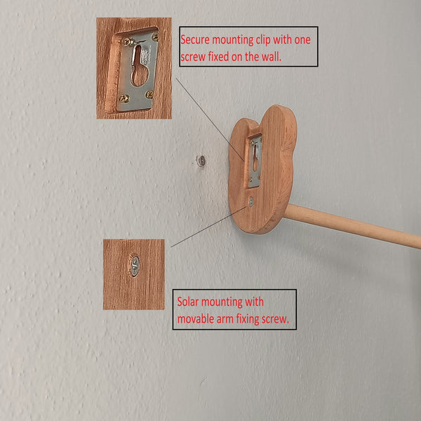 Adjustable Wooden Baby Mobile Arm: Wall Hanging Decor