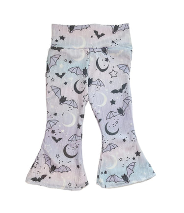 Sweet and Spooky Halloween Bell Bottom pants for babies, featuring a fun and festive design.