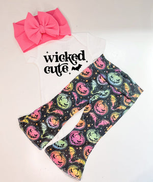 Wicked Cute Halloween Bell Bottoms