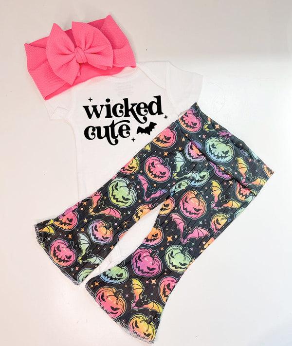 Wicked Cute Halloween Bell Bottoms