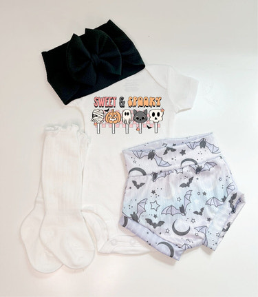 Sweet and Spooky Halloween Bummies Set