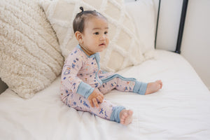 Nutcracker Print Bamboo Zippy Romper *Newborn left