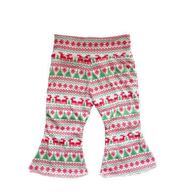 Christmas Vibes Bell Bottoms for babies, festive and stylish bottoms perfect for holiday celebrations.