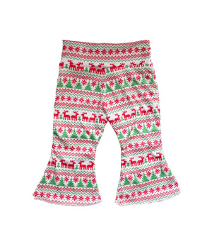 Christmas Vibes Bell Bottoms for babies, festive and stylish bottoms perfect for holiday celebrations.