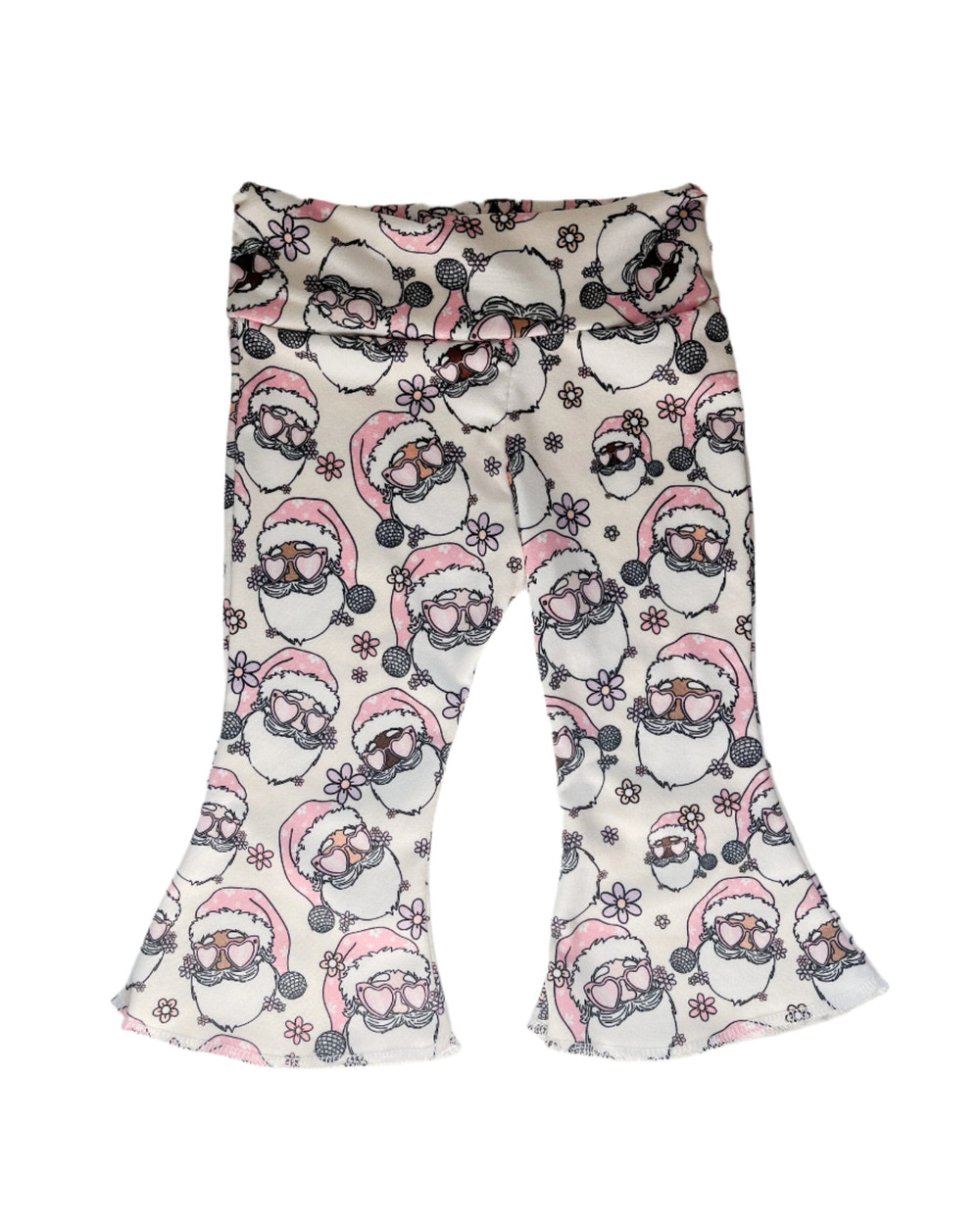 Disco Santa Christmas Baby Bell Bottom Outfit