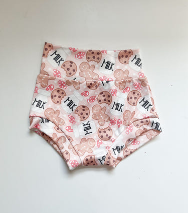 Tiny Toes Baby Co Christmas Milk and Cookies Bummies Set newborn-18m